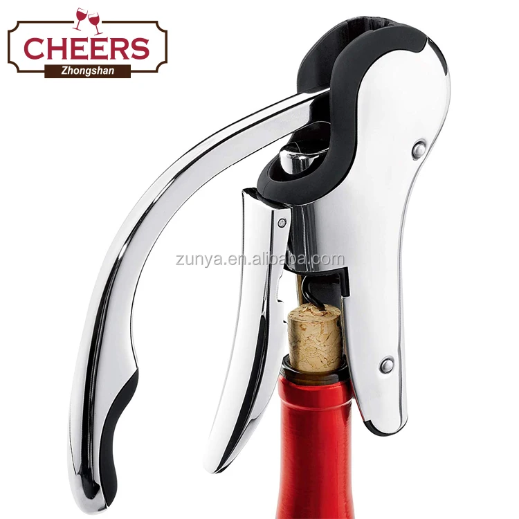 Manufacturer Compact Wine Opener Stainless Steel Vertical Lever