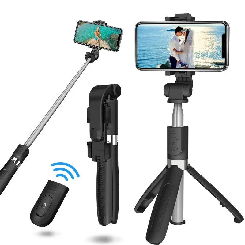 

Wholesale Amazon Best Seller Selfie Stick with Tripod Plastic Alloy Selfie Stick Phone Smartphone Selfie Stick, Black