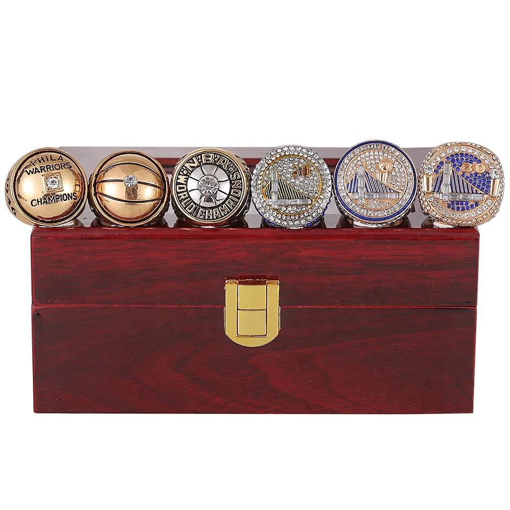 

Linghu Custom Men Youth Sports Champion Rings Display Gift Box Basketball Championship Rings Golden State Warriors Ring Set, Picture shows