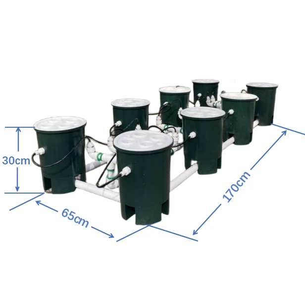 

Skyplant DWC 8 buckets 2.25gallon recirculating Hydroponic system cycle pump hydroponic container