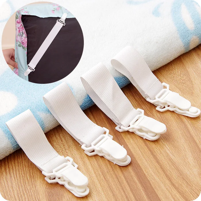 

Creative Bed Sheet Fixing Clip Anti Slip Elastic Belt Fixing Buckle Bed Sheet Holder Tablecloth Fixing Belt