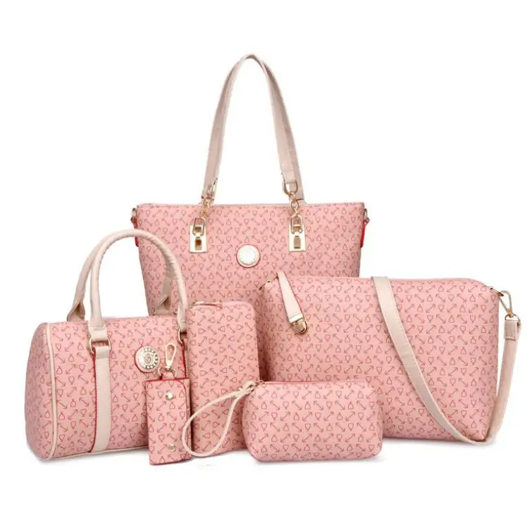 

PU Leather Women Handbag 6pcs Set 2021040619