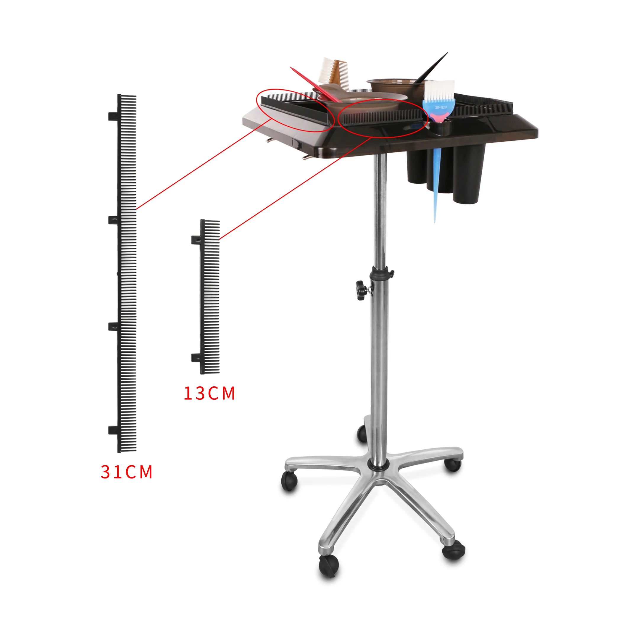 

T0182 Adjustable acrylic wig hair tools extension stand, Black