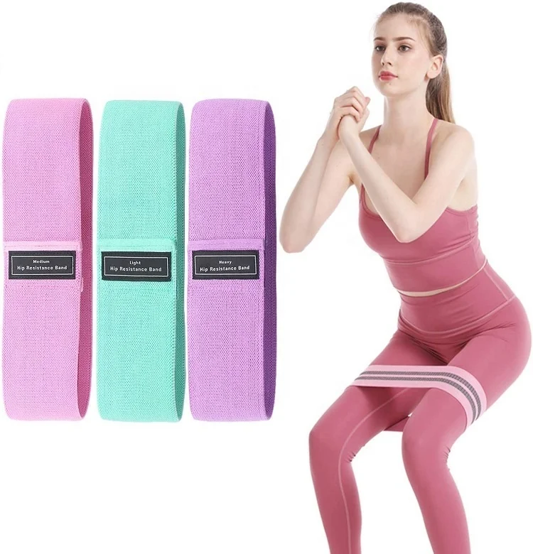 

Amazon Custom Logo Booty Bands 3 Piece Kit Set Fitness Rubber Elastic Exercise Resistance Bands For Hip Fitness Home Workout, 6 colors