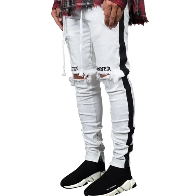 

5026 Straight Jean Men No Brand,Wholesale No Name Brand Jean Damage,Refuge Denim Jean, White