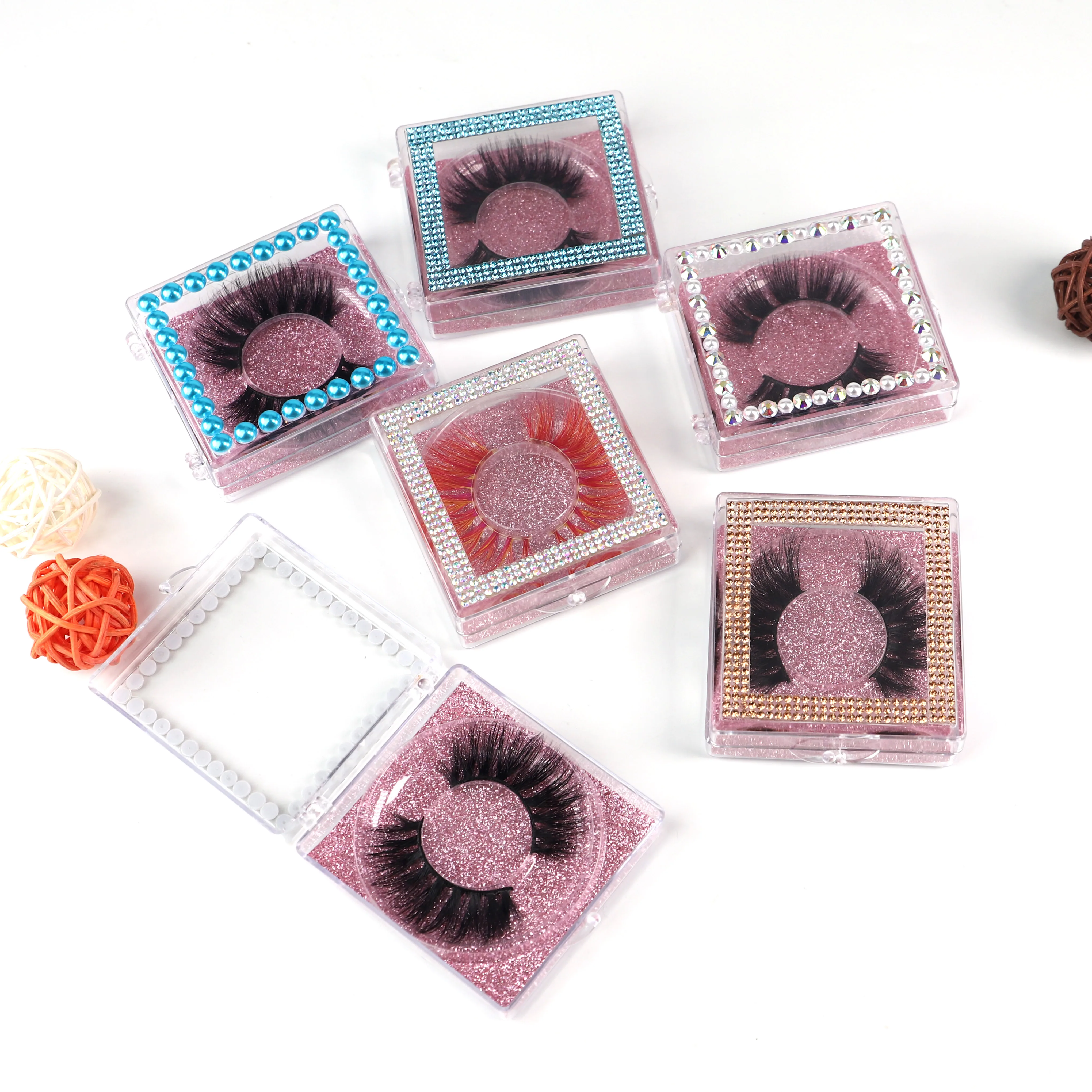 

Factory wholesale price 15mm 3d mink eyelashes with box packaging