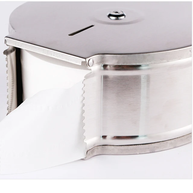 Bright Satin 304 Stainless Steel Heavy Duty Toilet Paper Rolls Antivandal Industrial Hotel
