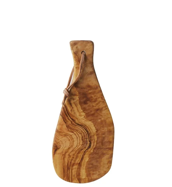 

European modern simple olive wood cut fruit chopping board irregular bread board household factory custom