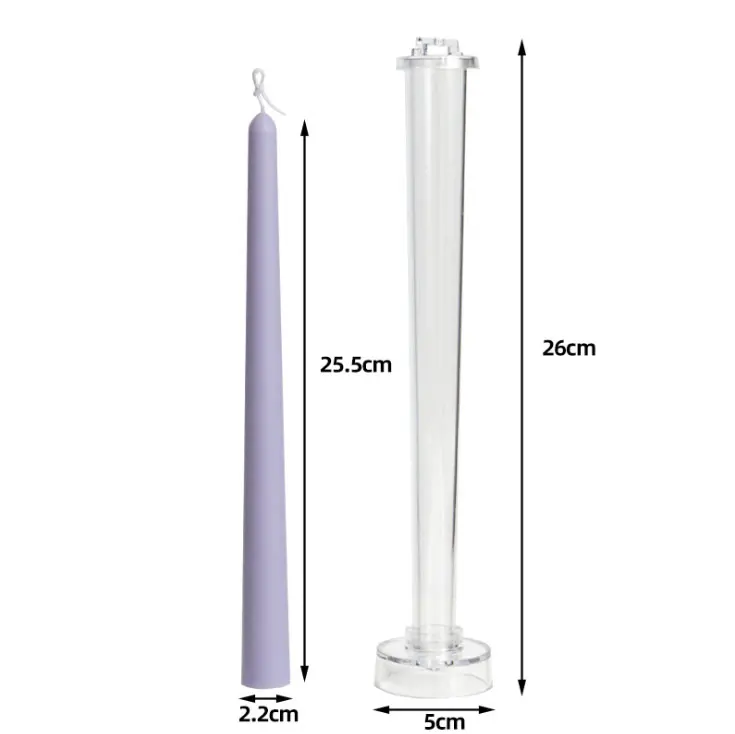 

SZ138 Nordic style Taper round head rod wax candle mold DIY large small head rod wax candle mold 3d, Random