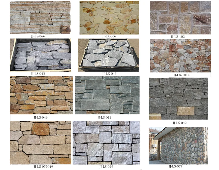 Blau Quarzit Naturstein Wand Lose Stein Für Außenwand Dekoration - Buy