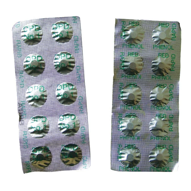 

DPD and phenol red refill tablets, Test tablets, pool test tablets