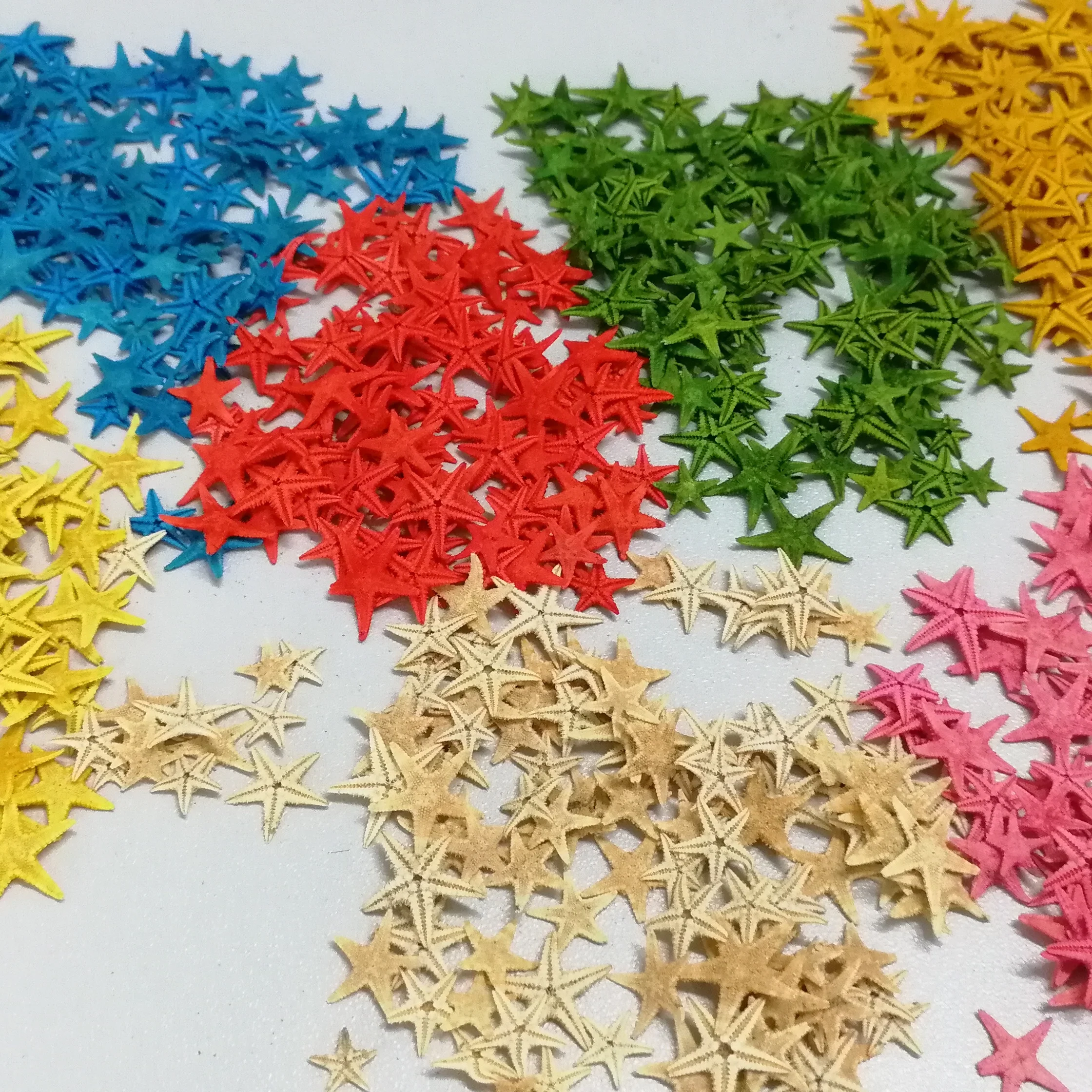 

2022 New Arrive Natural Dried Multi-colour Starfish 3d Summer Ocean Style Natural Starfish Marine Nail Charm Nail Art Decoration, Various color/pantone colors/cmyk color