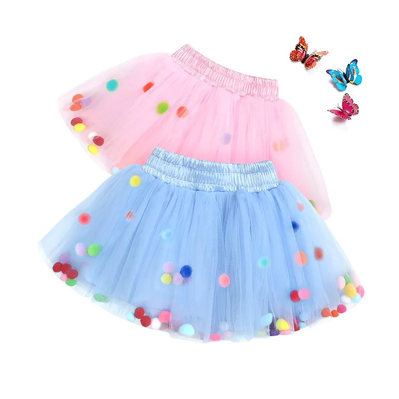 

RTS Foreign trade wholesale baby clothes tutu half-length children ball girls princess fashion kids skirts, As pic