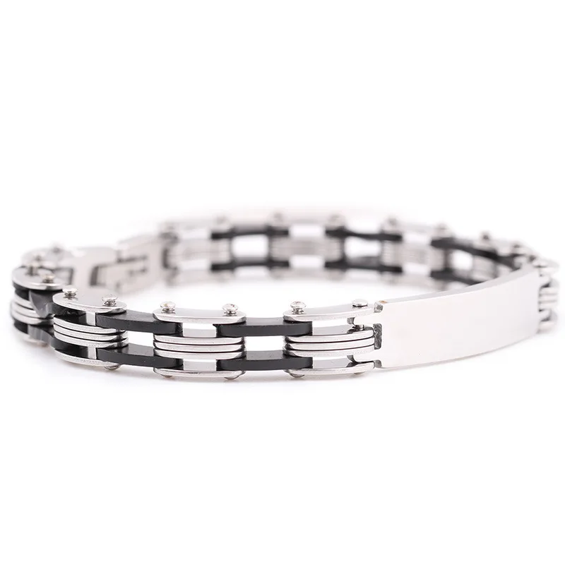 

Hot Sell Fashion Jewelry 10mm Width Stainless Steel Bangle Bracelet Men Titanium Steel Bracelet For Fathers Day Gifts