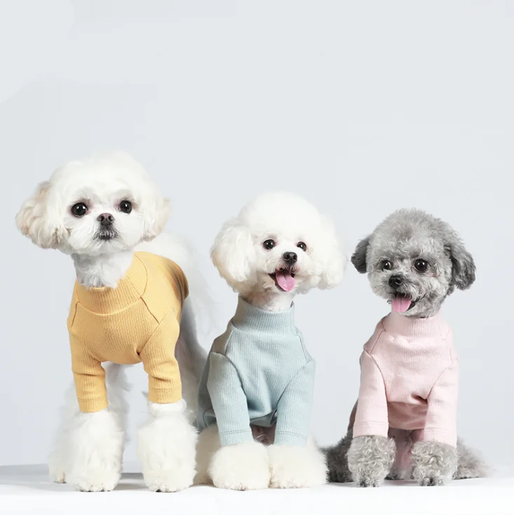 

Solid Color Pet Clothing Dog Clothes With Multi Sizes, Blue,pink,green