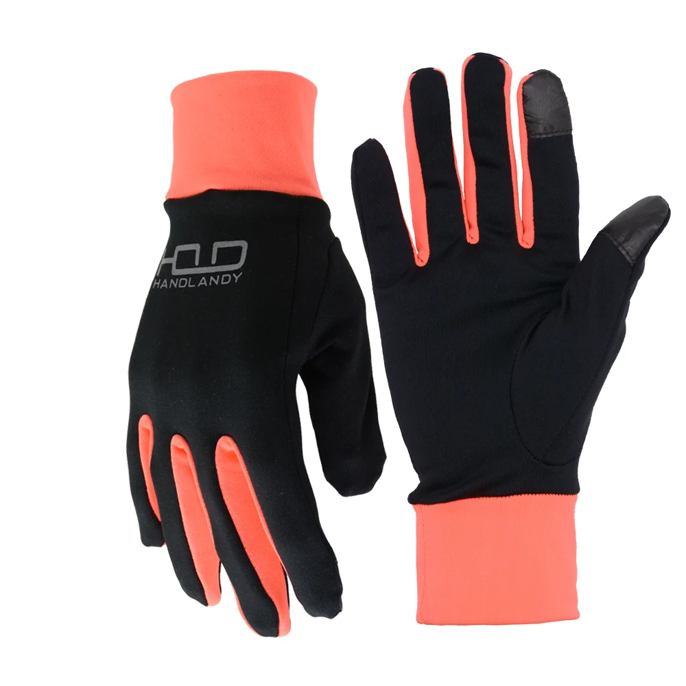 

HANDLANDY Fasion Design Screen Touch Running other Sport Gloves Outdoor Cycling sports gloves running for women, Black/pink