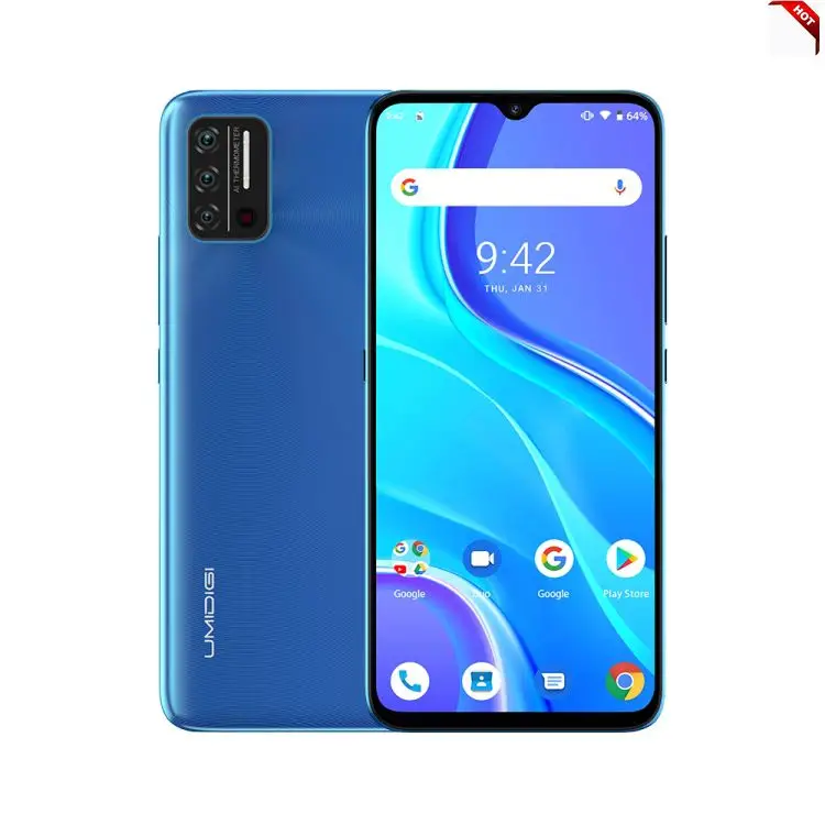 

Global version Celular UMIDIGI A7S Smartphone 2GB+32GB Face Identification 6.53 inch Android 10 mobile phone Cellphone