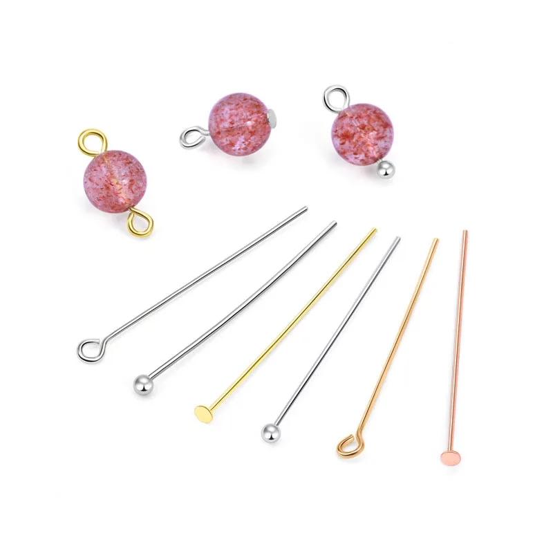 

WHOLESALE BULK PRICE 925 Sterling Silver EYE HEAD Pin & NEEDLES JEWELRY HANDMADE DIY Accessories18 K Gold Plated 20mm/30mm/40mm, Silver,white gold,18k gold,rose gold,champagne gold