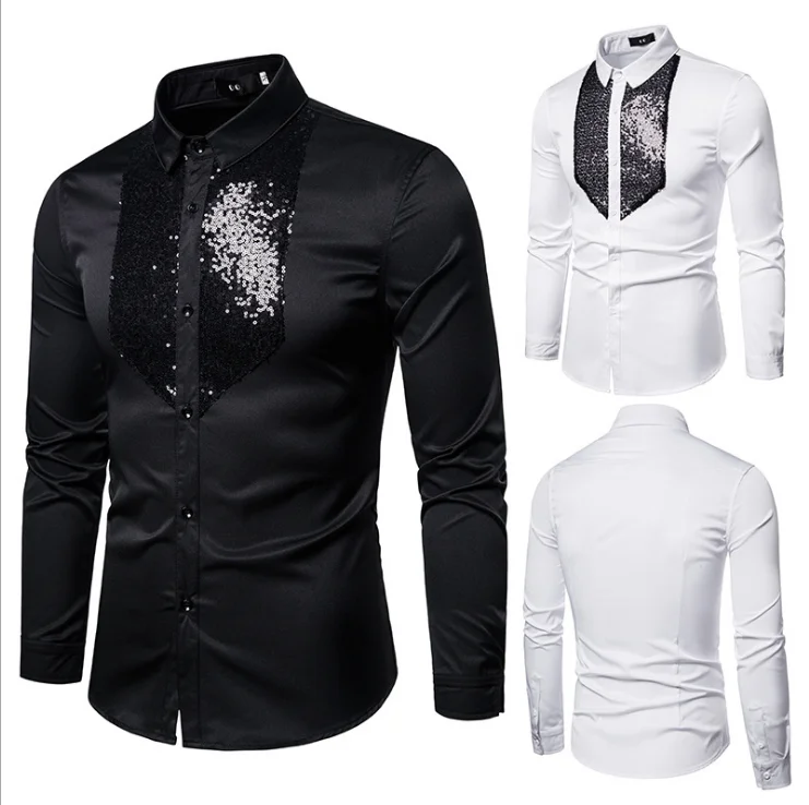 

2021 New Fashion Poresmax Men Shirts Casual Shirts Turn-down Collar Broadcloth Print Plus size Camisa Chemise, Depends on your design