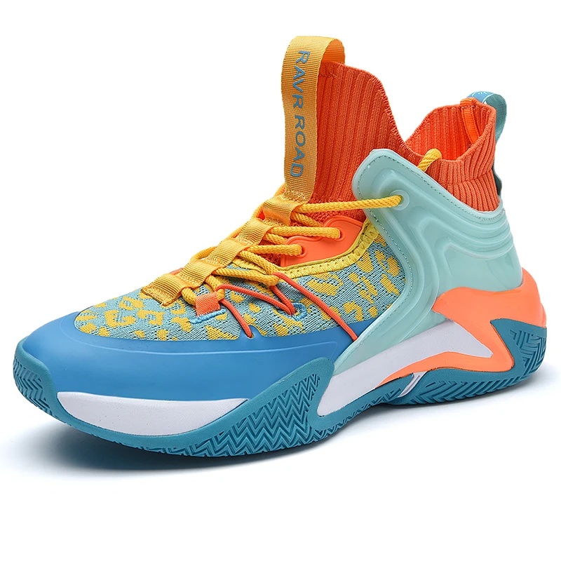 

3D MAX Hot Sale Multicolor Breathable Sports Shoes Casual Fashion Men's Shock Absorption Basketball Shoes, Pink, white, black, orange, blue