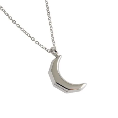 

Fashion Necklace Moon Pendant necklace Clavicle Chain Sterling Silver 925, As picture