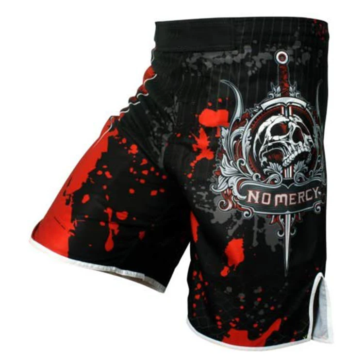 
High stretch Martial Arts grappling Kickboxing jiu jitsu BJJ Fight Muay Thai Custom Sublimation MMA short Boxing Shorts 