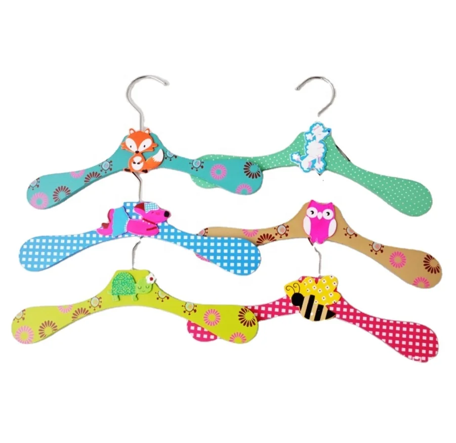 

Color cute animals cartoon hanger wooden, Colors