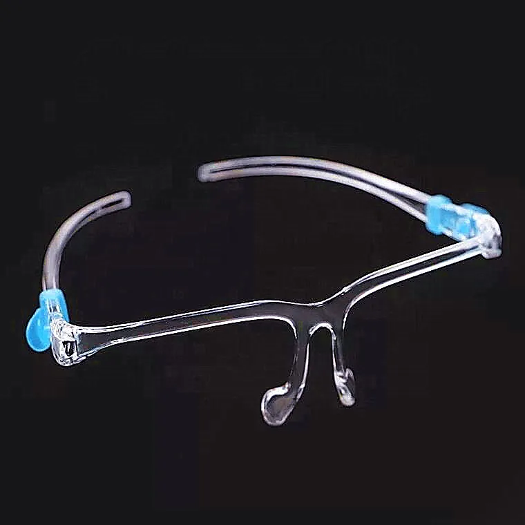 

Anti-fog Face Shield and Transparent Safety Face Shield Glasses Frame Visor Faceshield on Glasses Frame, Clear