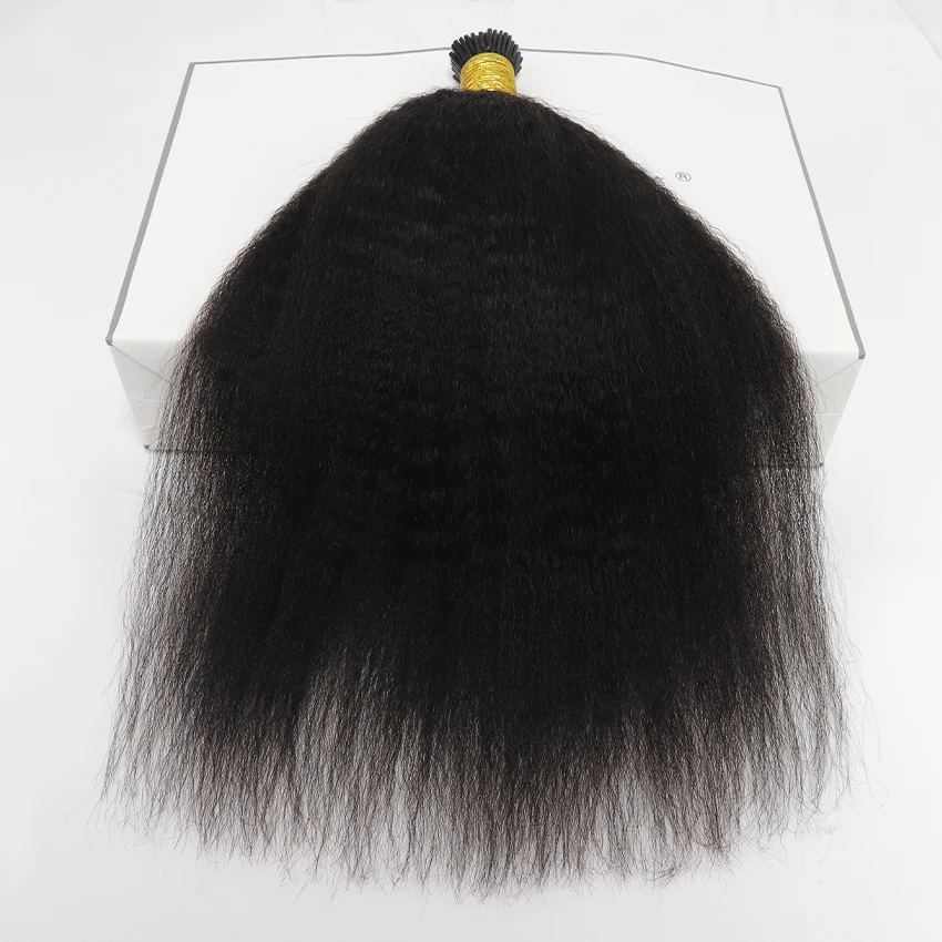 

Natural Soft Silk Straight 30 inch Real Human Hair Vendor Micro Links Virgin I Tip Human Hair Extensions Vendor