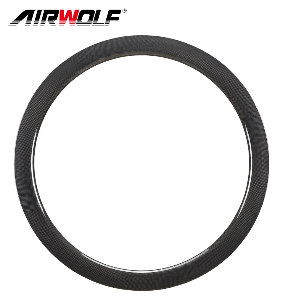 

Airwolf Cheap Carbon Road Bicycle Rims Clincher Tubeless  Wheel Rim Bike Disc Rims