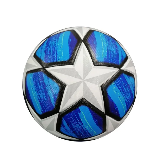 

Soccer Sport Ball Size 5 Gift Custom Football Outdoor Surface pattern football ball, Blue