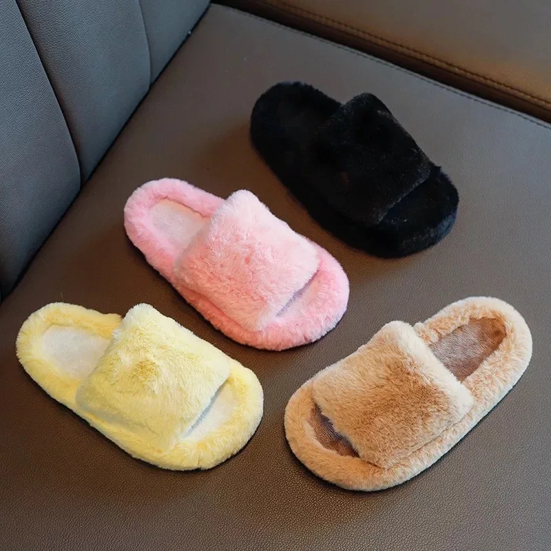 

Wholesale Customize 2020 Fashion Designer Outdoor House Bedroom Indoor Pink Fuzzy Plush Ladies Furry Slippers for Women