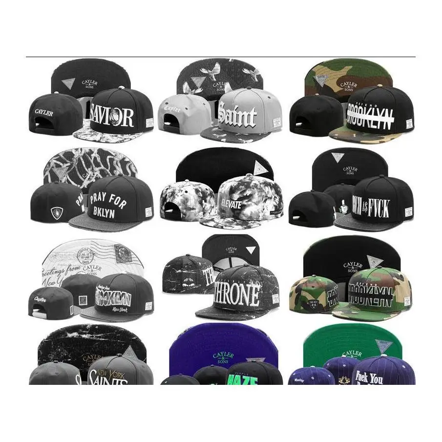 

Wholesale 1Pcs Cayler&Sons Snapback Caps Baseball Hats Snapbacks Fashion Hat Snapback Hats Colorful Hat Ball Caps Mens And