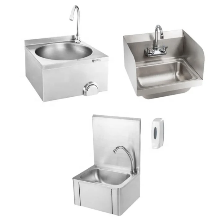 
NSF listed stainless steel 304 round square knee operated kitchen sink wash basin  (1600068582550)