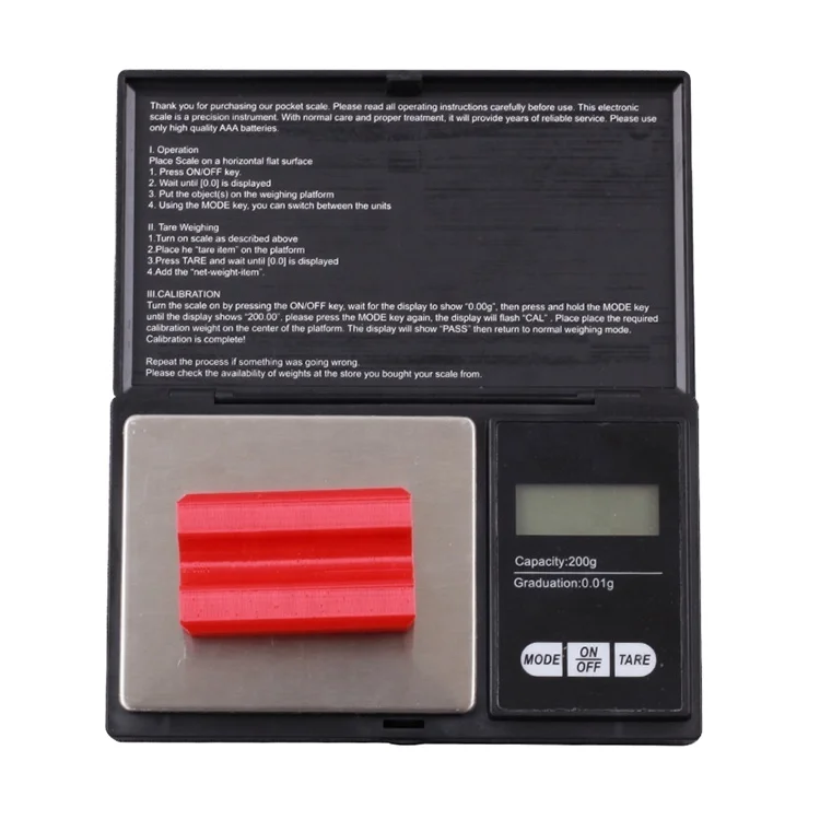 

Archery Digital Pocket Scale Portable High Precision Accurate Electronic Arrow Scale 200g by 0.01g