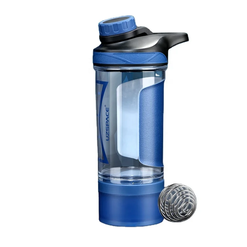 

UZSPACE Classic 500ml Secure Screw-On lid Tritan plastic BPA free Protein Shaker Bottle, Customized color