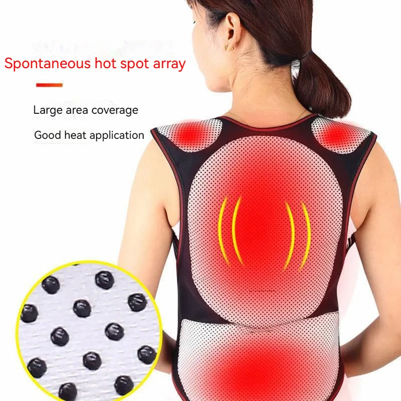 

Self Heating Warm Shoulder Pads Pain Relief Magnet Therapy Adjustable Steel Metal Strip Lumbar Brace Waist Support Belt