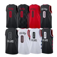 

Latest Design Stitched Men's #0 Damian Lillard Custom Basketball Jerseys/Wear