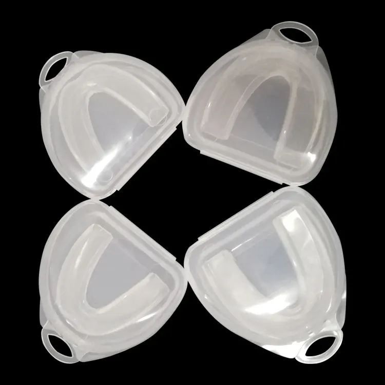 

Wholesale Cheap Quality Stock low MOQ Sports EVA MouthGuards, Transparent
