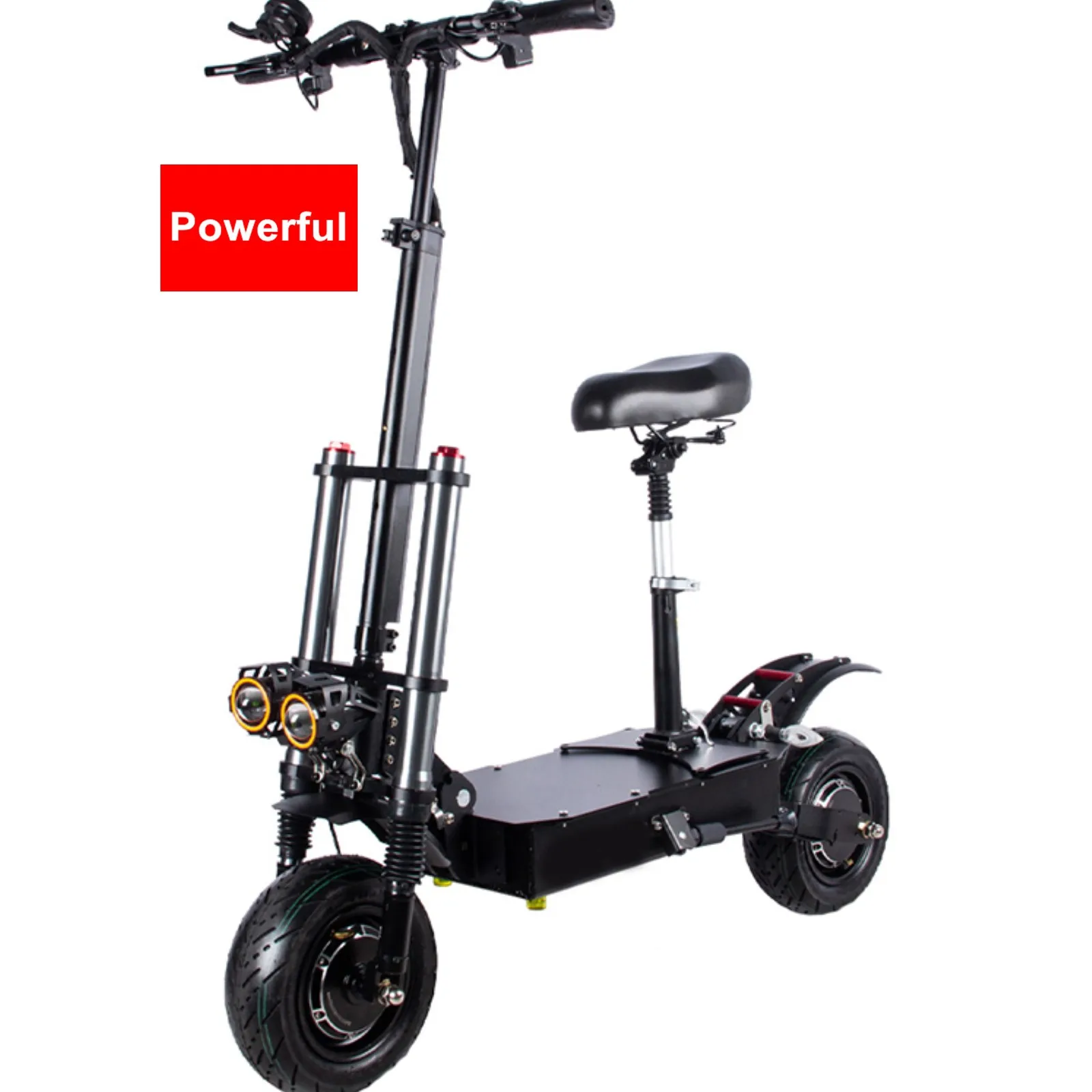 

USA warehouse high speed fast 60v 85km/h two wheels balancing fat tyre e scooter offroad 6000w for adults with seat