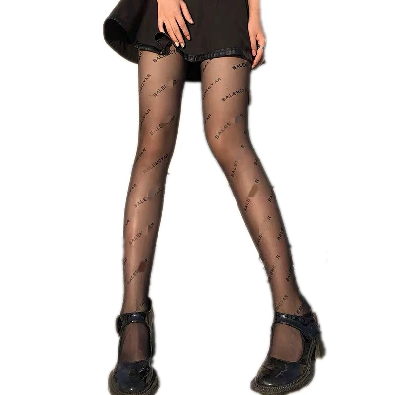 

Custom Winter Fashion Women Fishnet Sexy Luxury Hosiery Ladies Designer CC G F Printed Pantyhose Tights For Girls, Picture