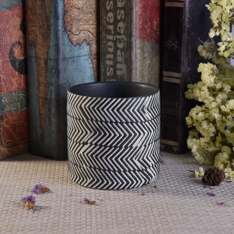 Antique decal printing custom ceramic tea light candle jar candle holders home decorative use exporters