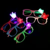plastic red blue led Cute Shutters Shape LED Flash Glasses For Dances / Party Supplies Decoration