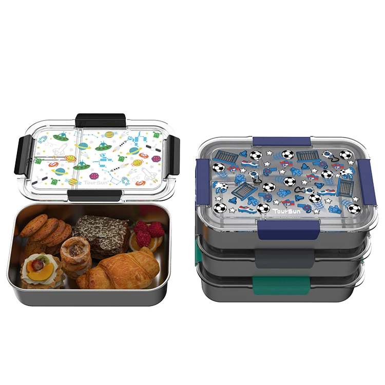 

Hot sales 3 compartment stainless steel lunch box bento box adult and kids lunch boxes for school kids