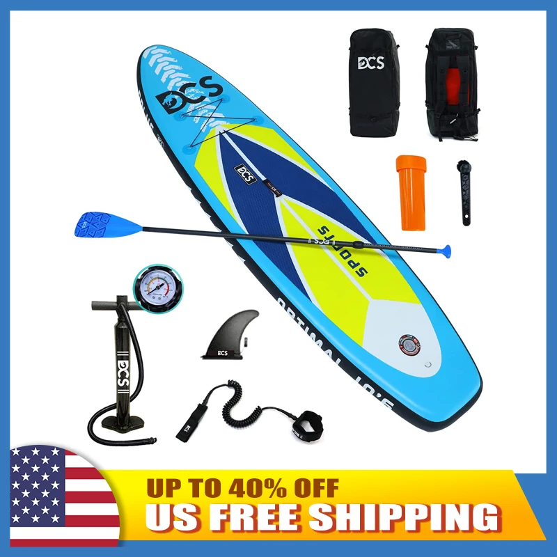 

USA shipping free Inflatable Stand Up Paddle Board with Anti Air Leaking Design, Backpack, Non-Slip Deck..