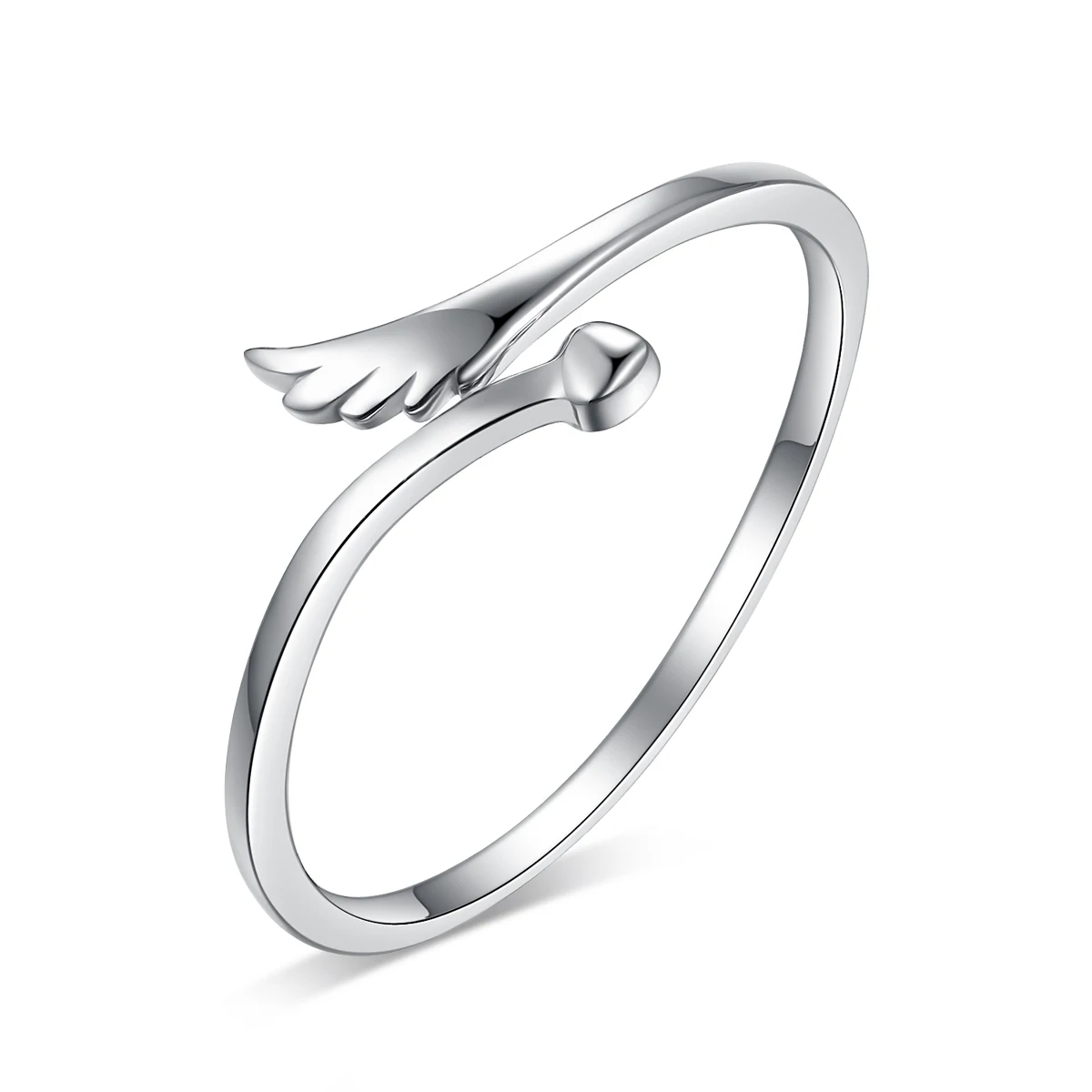 

Keiyue Oem Design 925 Silver Angel Wings Ring For Women, As picture or customizable