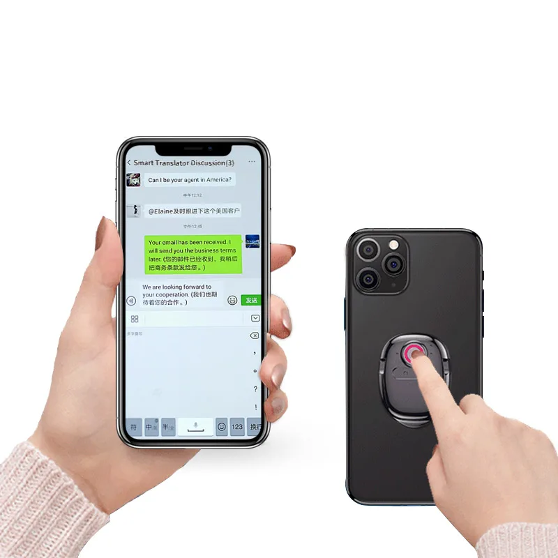 

Dimdu 109 Kinds Languages Mobile Phone Instant Equipment Translation Voice-to-text Smart Translator With Mobile Phone Holder
