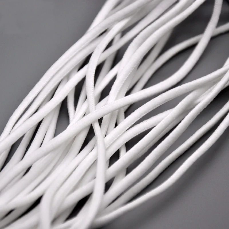 

Disposable Custom Elastic Ear Loop, White