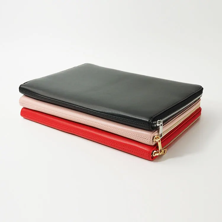 

13 inch genuine leather zipper laptop notebook bag