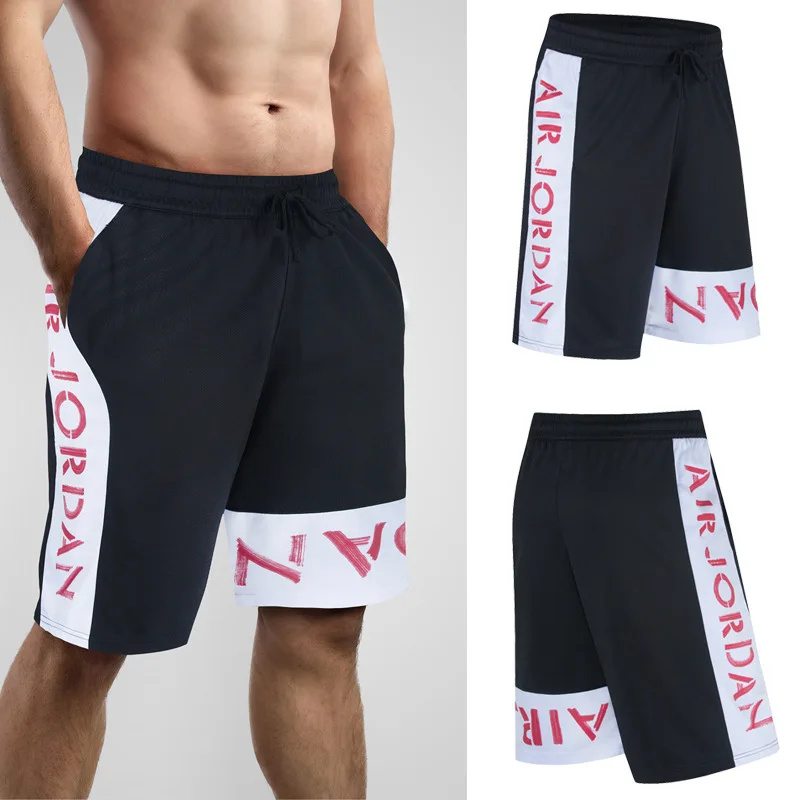 

Wholesale Basketball Shorts Pants Men'S Summer Aj23 Loose Over Knee Five Point Beach Quick Dry Running Fitness Training Sports S, Custom color